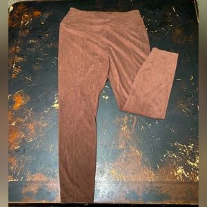 Suede pants